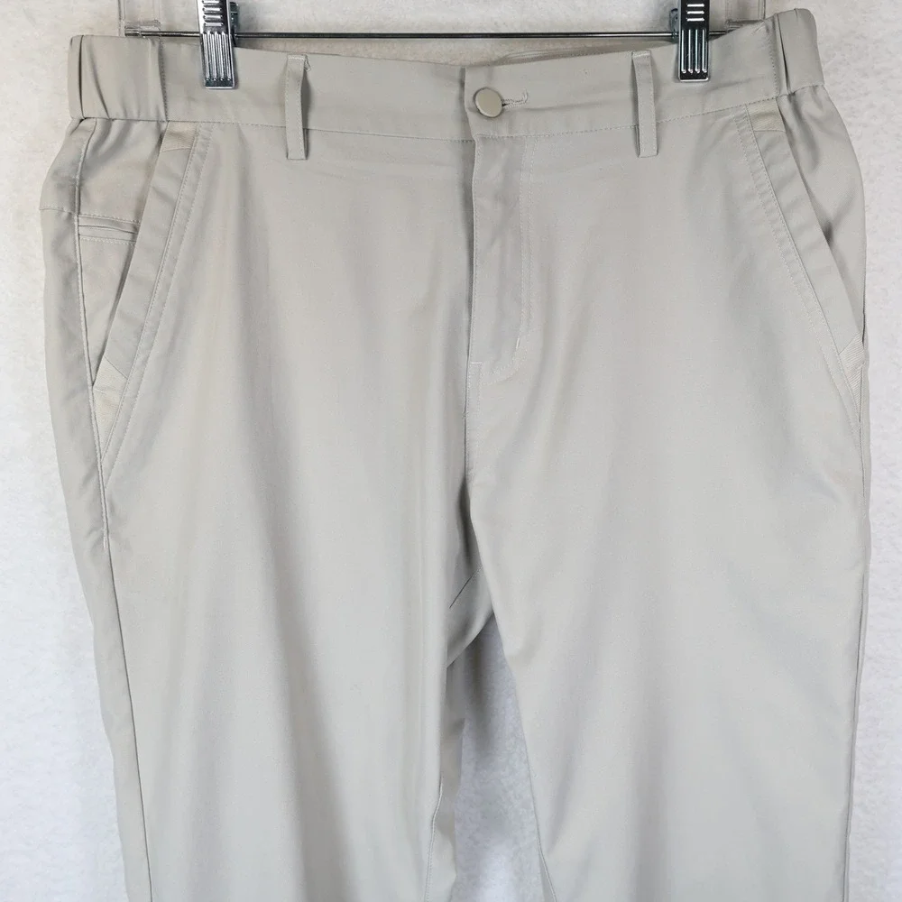 Jack Archer Jetsetter Pants Mens 32x32 Stone Khaki Technical Travel Golf Chino - Picture 2 of 8